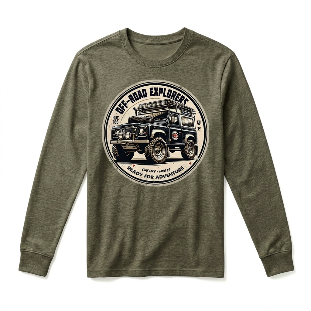 T-shirt Manches Longues Land Rover Series - Military Green T-shirt Manches Longues Land Rover Series - Military Green