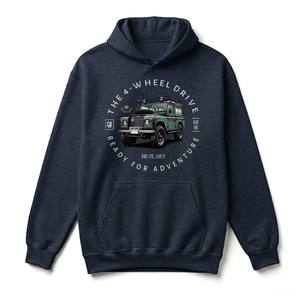 Sweatshirt à capuche Land Rover Series - Navy Sweatshirt à capuche Land Rover Series - Navy