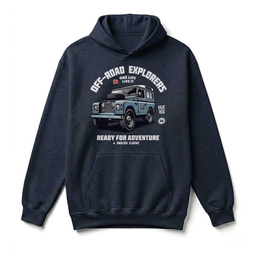 Sweatshirt à capuche Land Rover Series - Navy Sweatshirt à capuche Land Rover Series - Navy