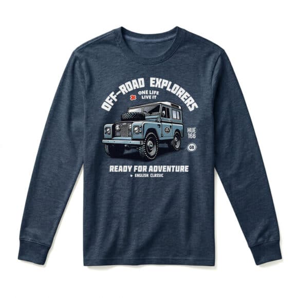 T-shirt Manches Longues Land Rover Series - Navy