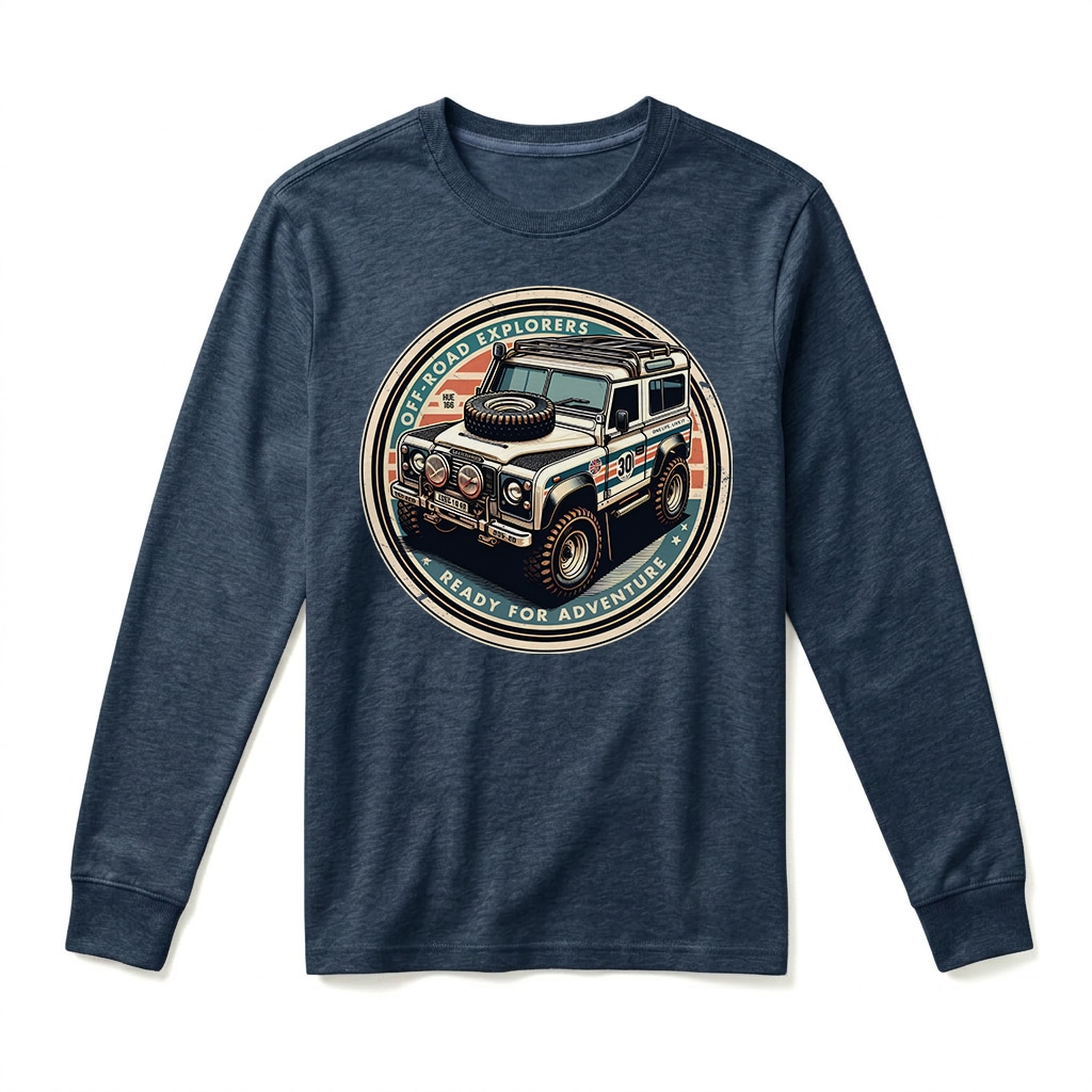 T-shirt Manches Longues Land Rover Defender 90 - Navy T-shirt Manches Longues Land Rover Defender 90 - Navy
