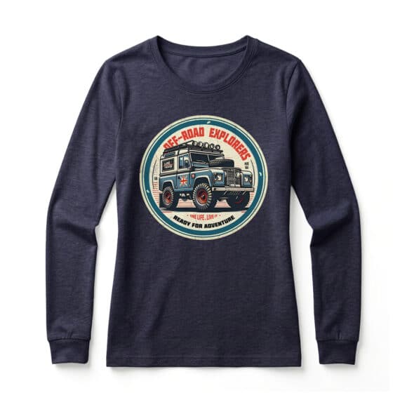 T-shirt Manches Longues Land Rover Series - Navy