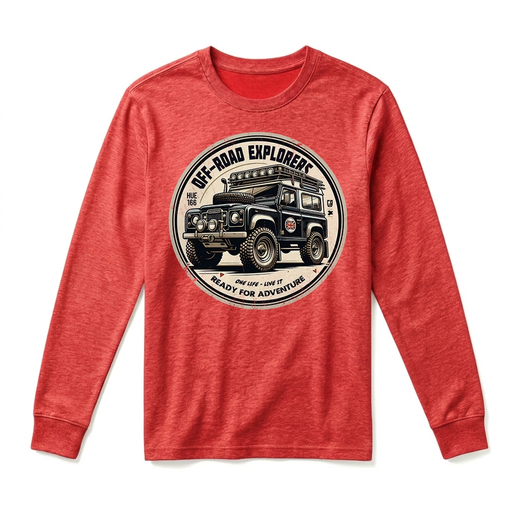 T-shirt Manches Longues Land Rover Series - Red T-shirt Manches Longues Land Rover Series - Red