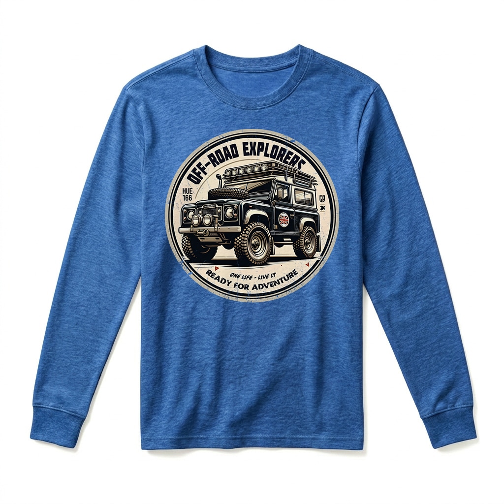 T-shirt Manches Longues Land Rover Series - Royal T-shirt Manches Longues Land Rover Series - Royal