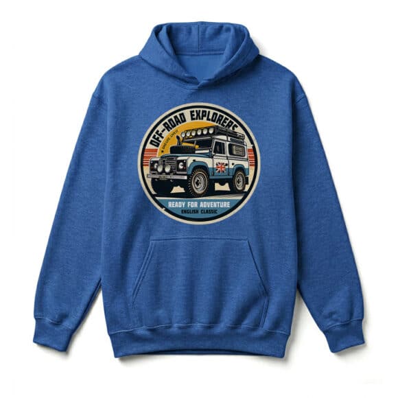 Sweatshirt à capuche Land Rover Series - Royal