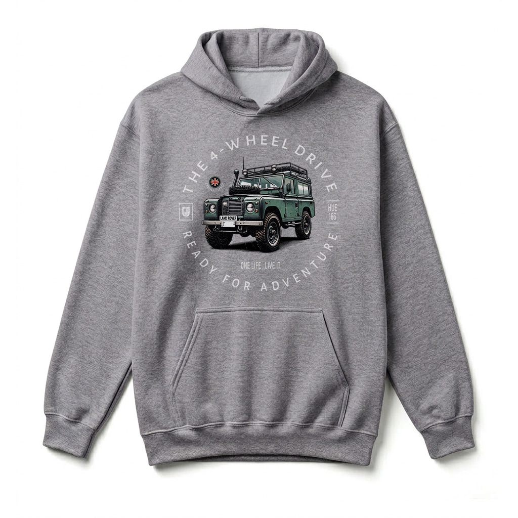 Sweatshirt à capuche Land Rover Series - Sport Grey Sweatshirt à capuche Land Rover Series - Sport Grey