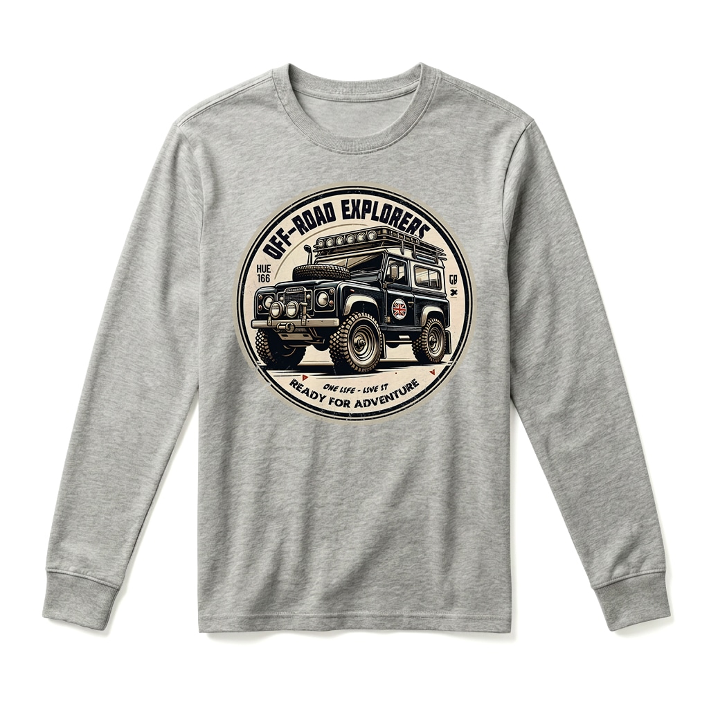 T-shirt Manches Longues Land Rover Series - Sport Grey T-shirt Manches Longues Land Rover Series - Sport Grey