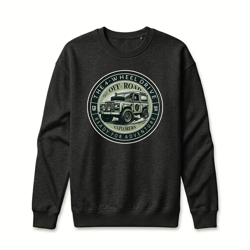 Sweatshirt Land Rover Defender 90 - Black Sweatshirt Land Rover Defender 90 - Black