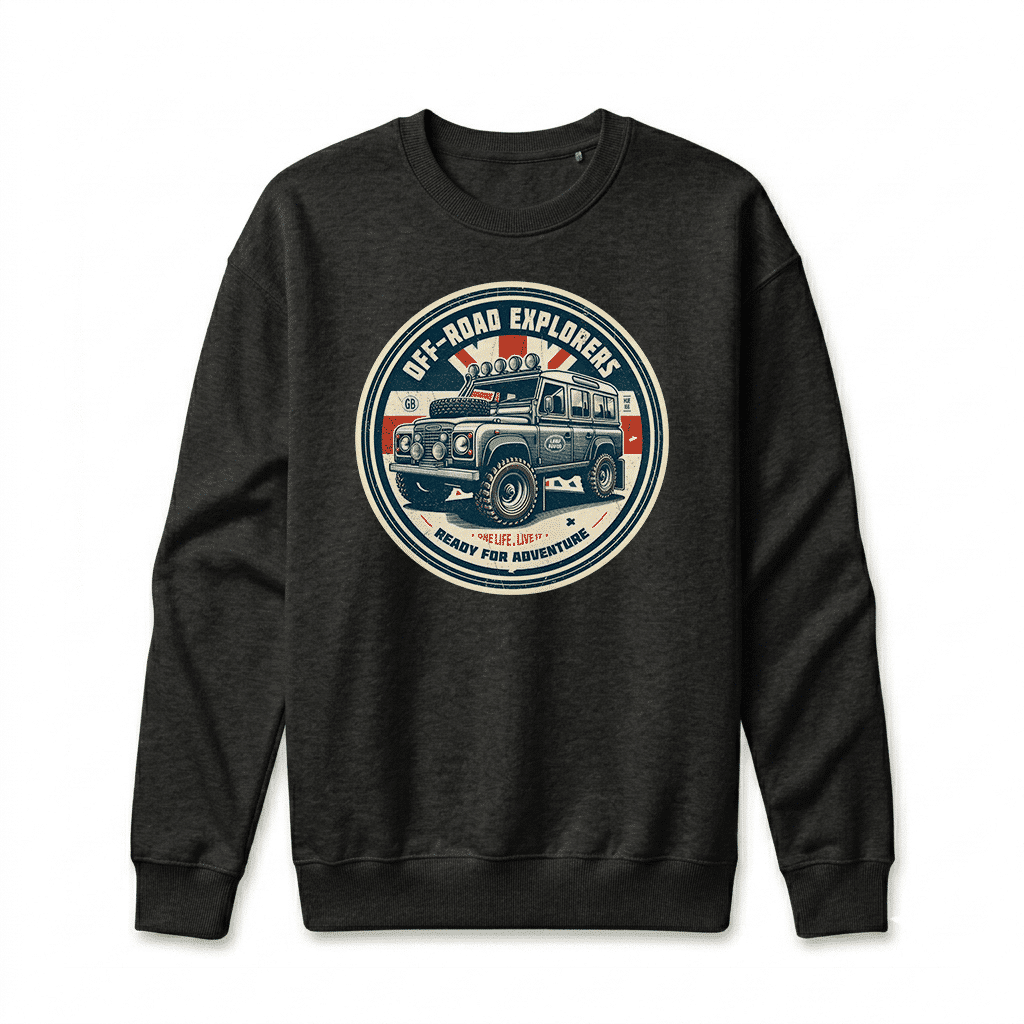 Sweatshirt Land Rover Defender 110 - Black Sweatshirt Land Rover Defender 110 - Black