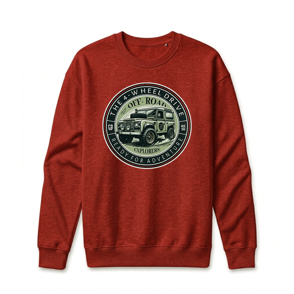 Sweatshirt Land Rover Defender 90 - Cardinal Sweatshirt Land Rover Defender 90 - Cardinal