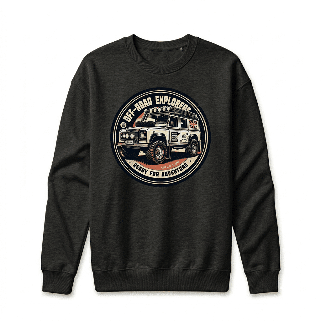 Sweatshirt Land Rover Defender 110 - Black Sweatshirt Land Rover Defender 110 - Black