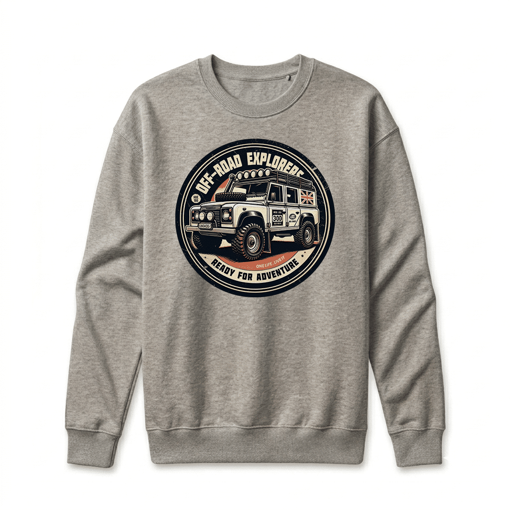 Sweatshirt Land Rover Defender 110 - Carbon Grey Sweatshirt Land Rover Defender 110 - Carbon Grey