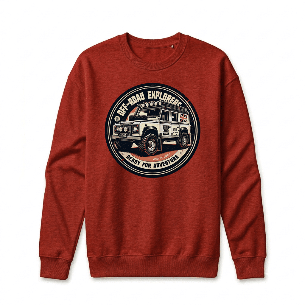 Sweatshirt Land Rover Defender 110 - Cardinal Sweatshirt Land Rover Defender 110 - Cardinal