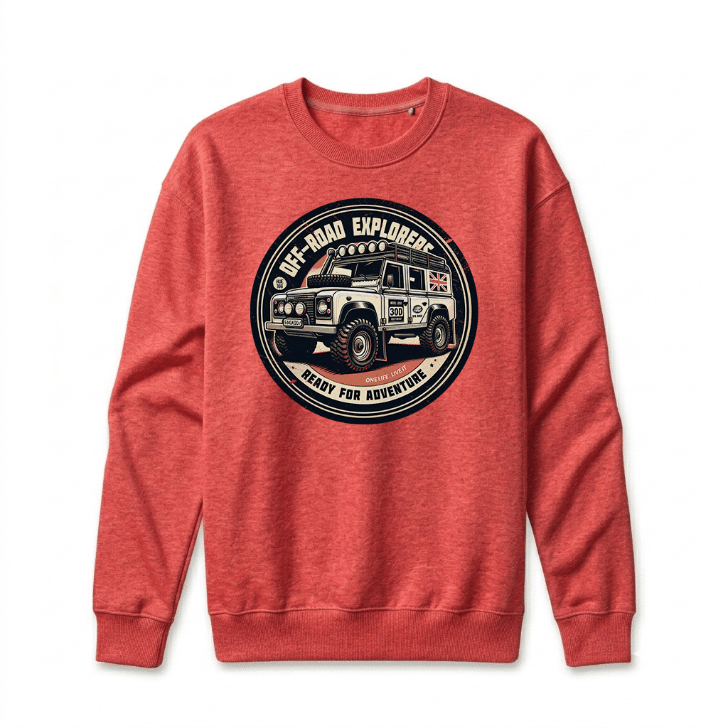 Sweatshirt Land Rover Defender 110 - Team Red Sweatshirt Land Rover Defender 110 - Team Red