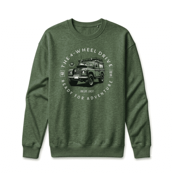 Sweatshirt Land Rover Series - Forest Green