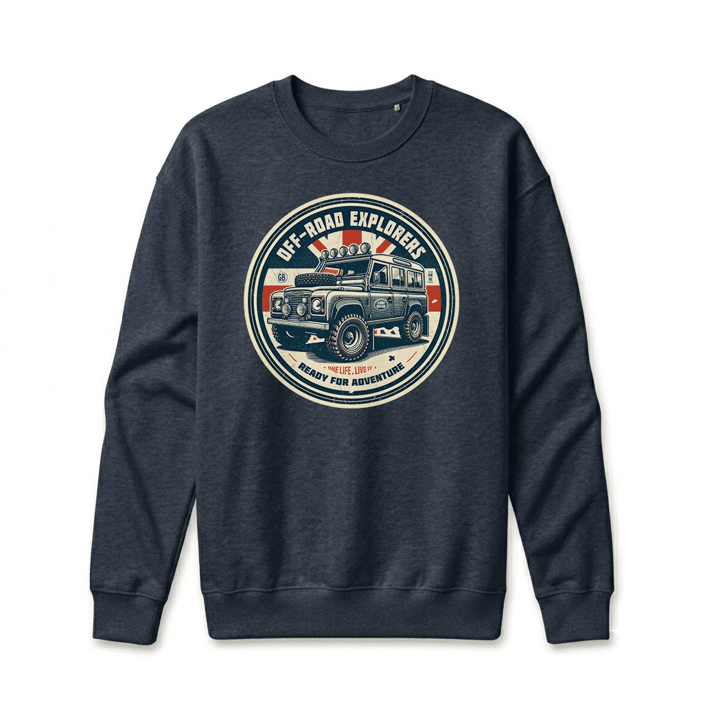Sweatshirt Land Rover Defender 110 - Navy-Blazer Sweatshirt Land Rover Defender 110 - Navy-Blazer
