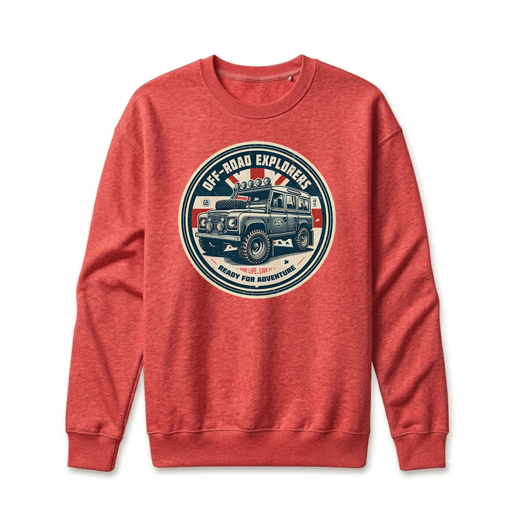 Sweatshirt Land Rover Defender 110 - Team-Red Sweatshirt Land Rover Defender 110 - Team-Red