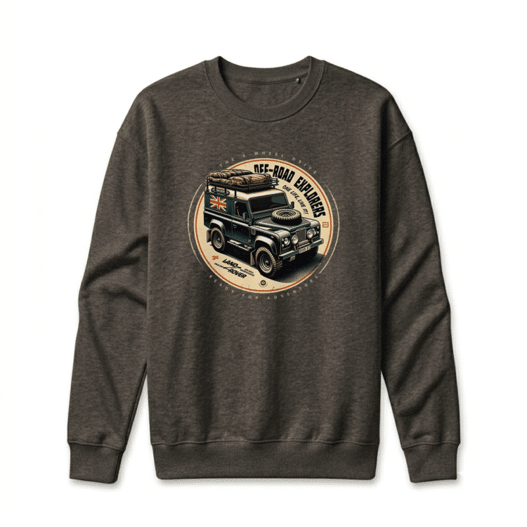 Land Rover Defender 90 Sweatshirt – Vintage Black