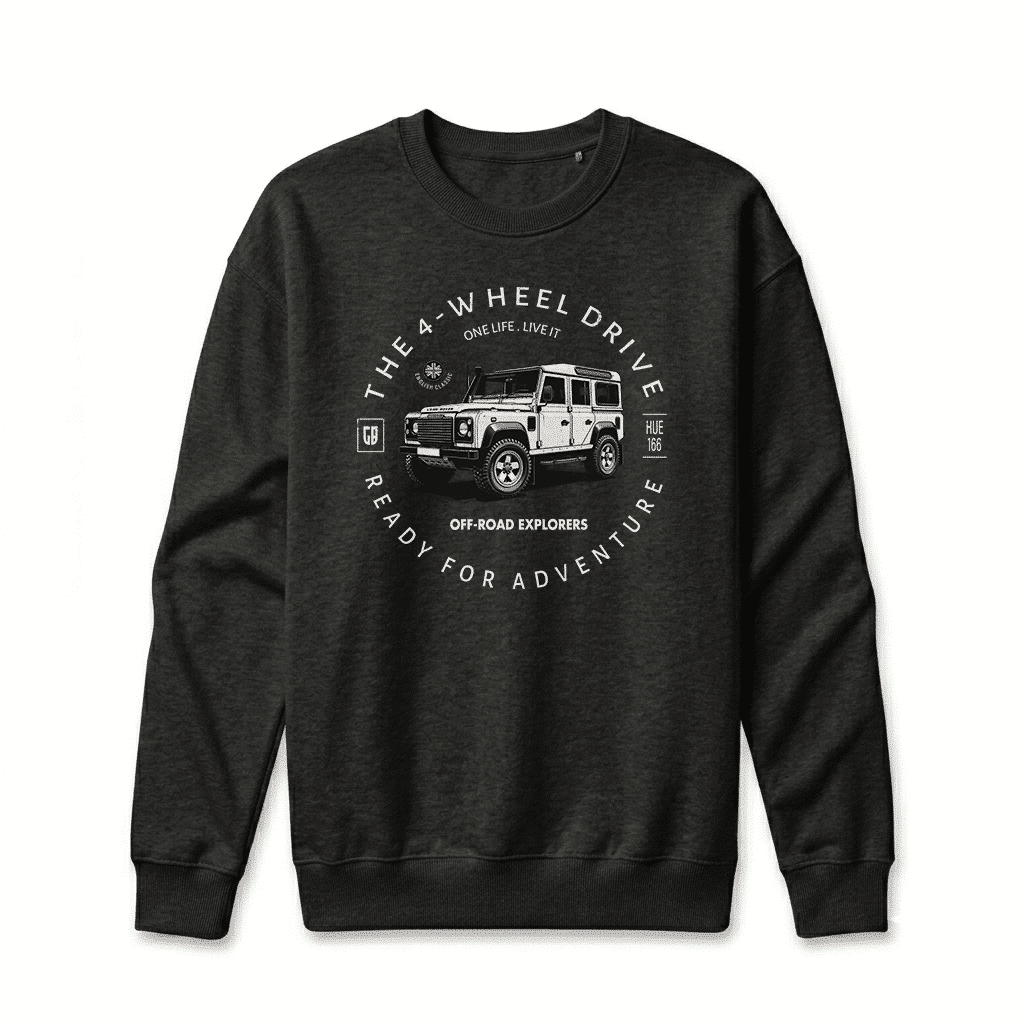Sweatshirt Land Rover Defender 110 - Black Sweatshirt Land Rover Defender 110 - Black