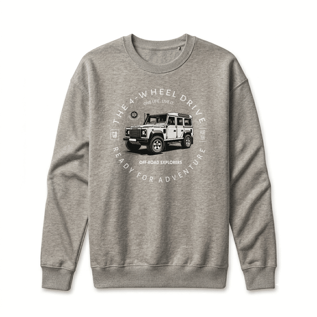 Sweatshirt Land Rover Defender 110 - Carbon Grey Sweatshirt Land Rover Defender 110 - Carbon Grey