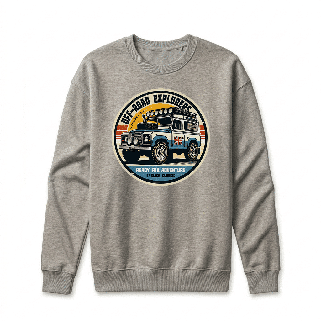 Sweatshirt Land Rover Defender 90 - Carbon Grey Sweatshirt Land Rover Defender 90 - Carbon Grey