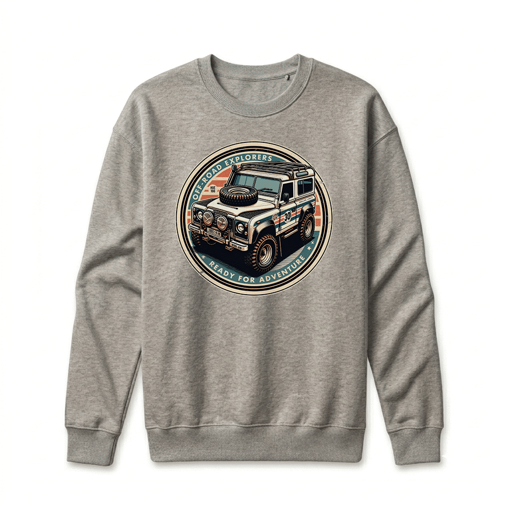 Sweatshirt Land Rover Defender 90 - Carbon Grey Sweatshirt Land Rover Defender 90 - Carbon Grey