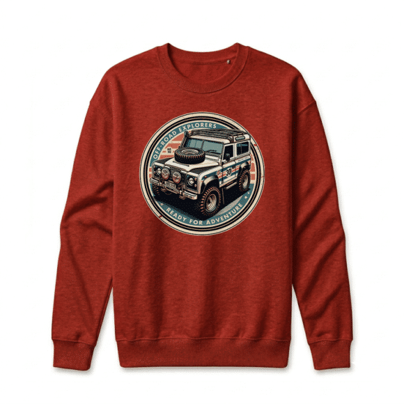 Sweatshirt Land Rover Defender 90 - Cardinal