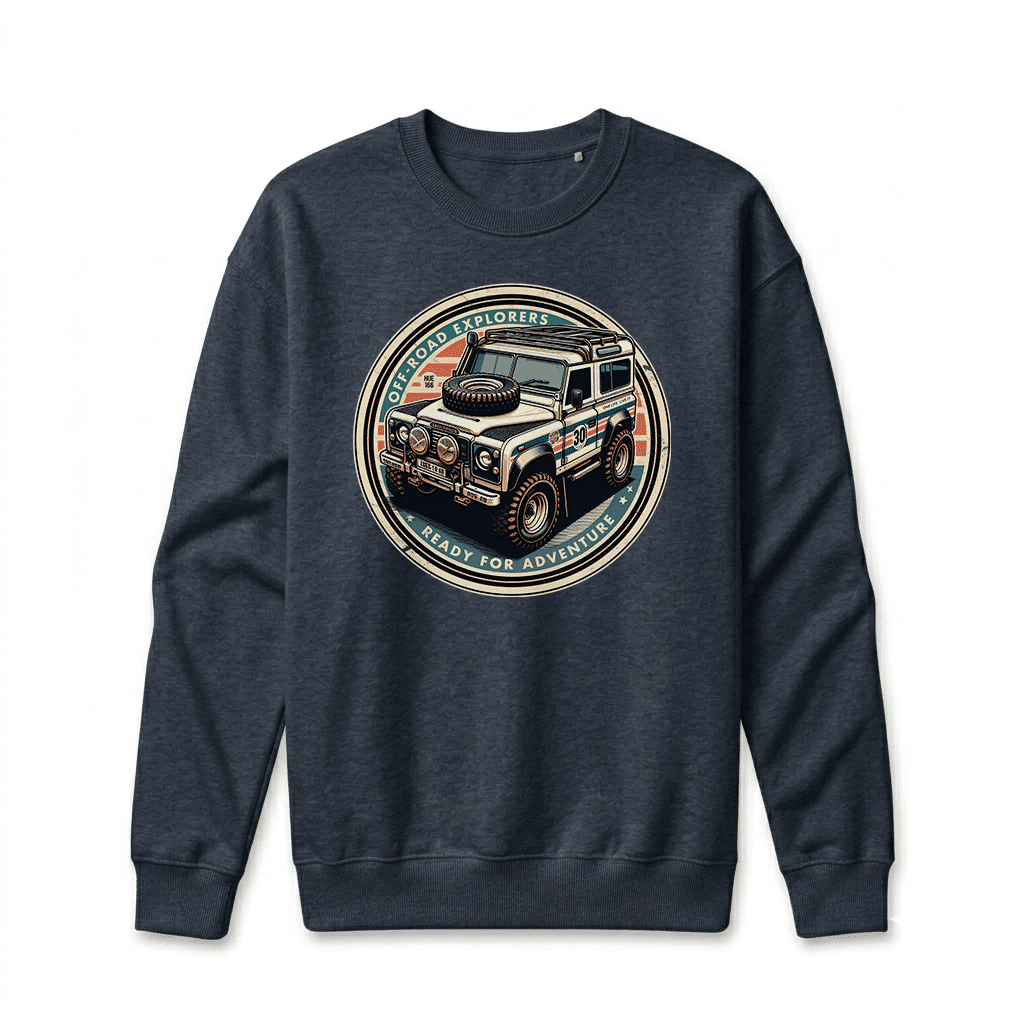 Sweatshirt Land Rover Defender 90 - Navy-Blazer Sweatshirt Land Rover Defender 90 - Navy-Blazer
