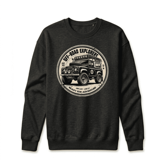 Sweatshirt Land Rover Series - Black