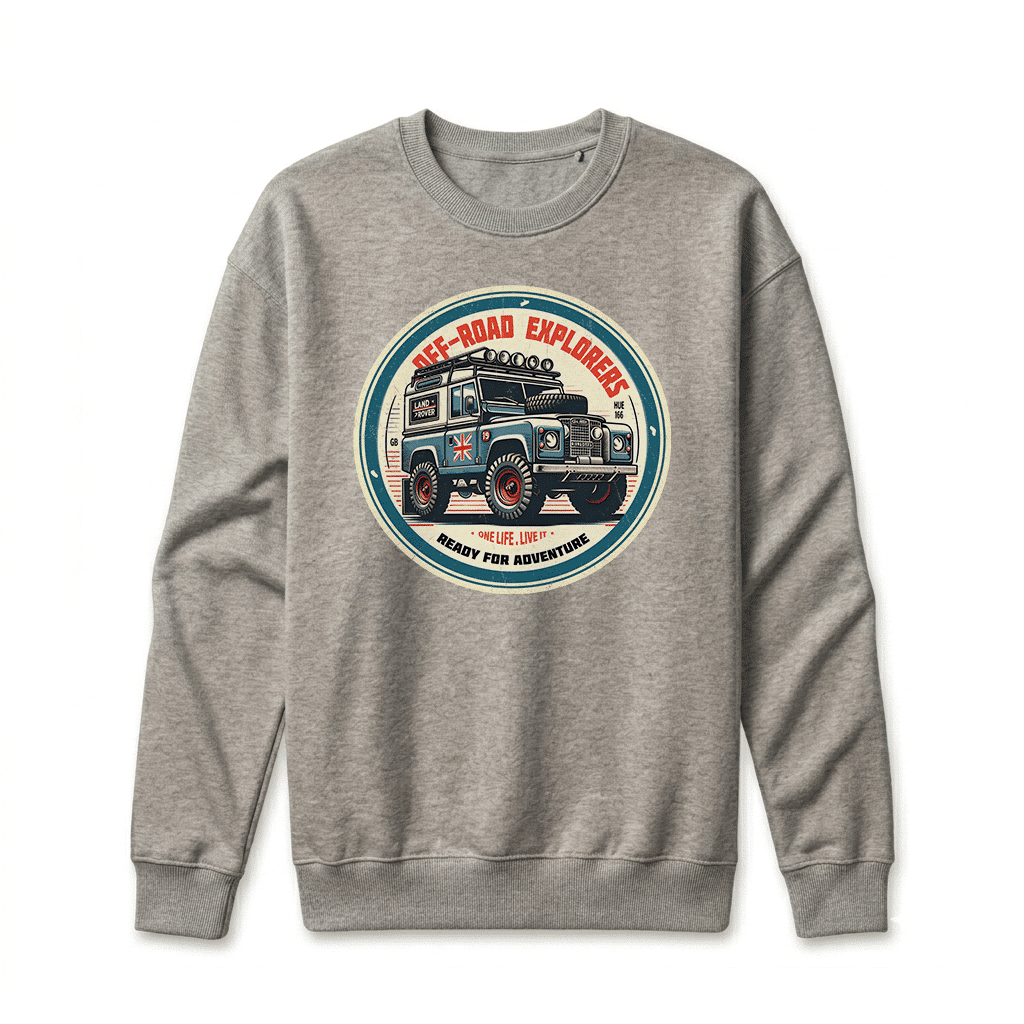 Sweatshirt Land Rover Series - Carbon Grey Sweatshirt Land Rover Series - Carbon Grey