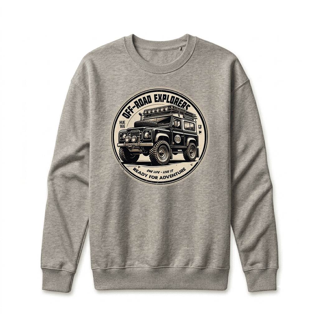 Sweatshirt Land Rover Series - Carbon Grey Sweatshirt Land Rover Series - Carbon Grey
