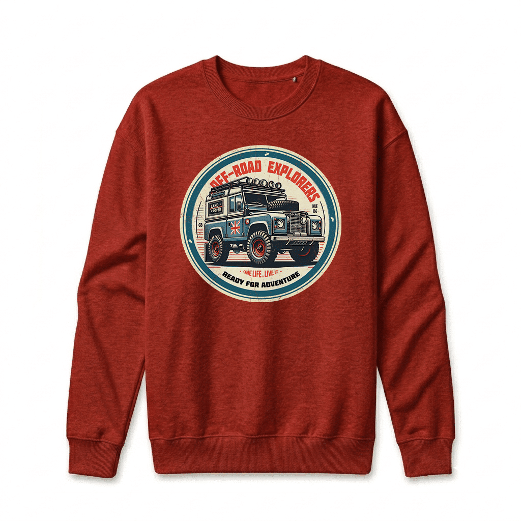 Sweatshirt Land Rover Series - Cardinal Sweatshirt Land Rover Series - Cardinal