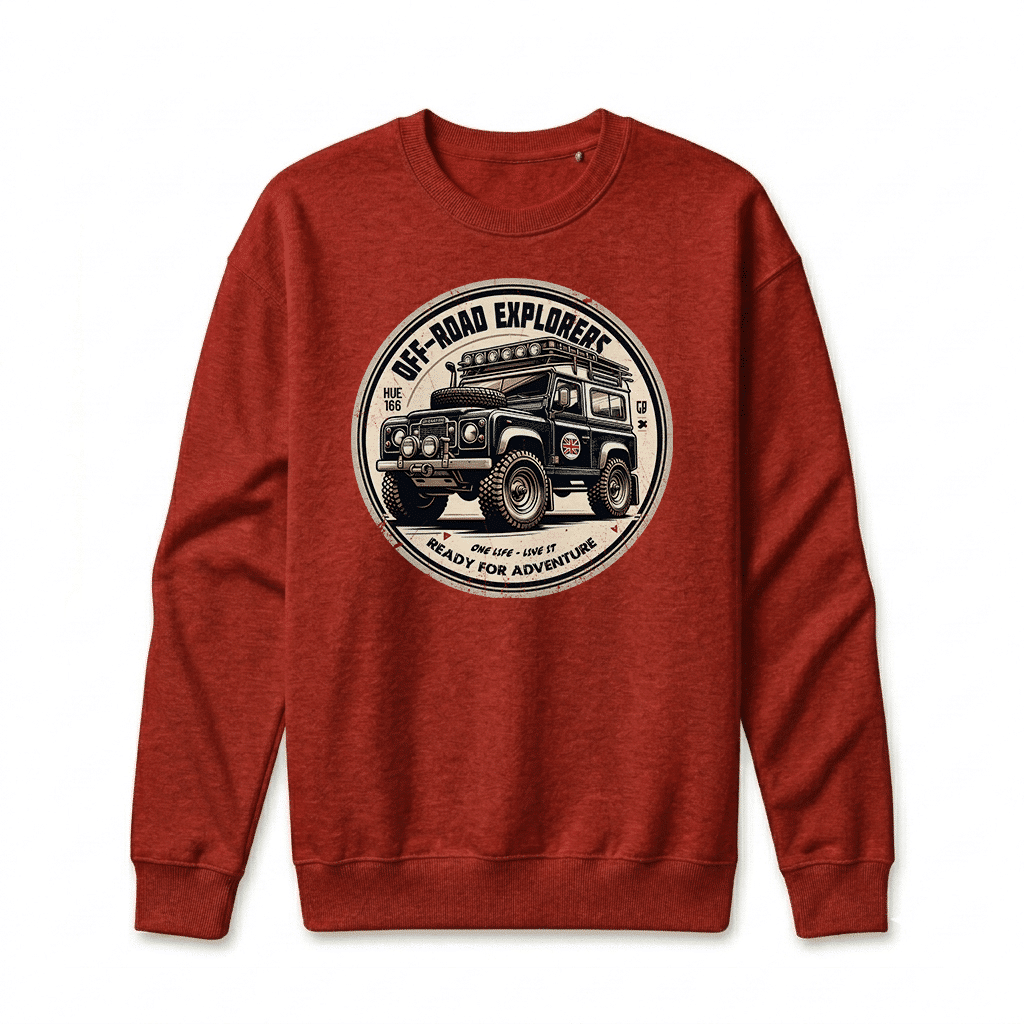 Sweatshirt Land Rover Series - Cardinal Sweatshirt Land Rover Series - Cardinal
