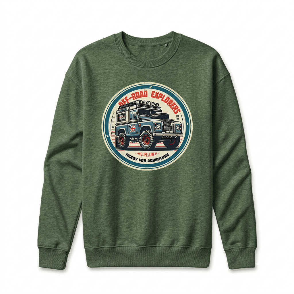 Sweatshirt Land Rover Series - Forest Green Sweatshirt Land Rover Series - Forest Green