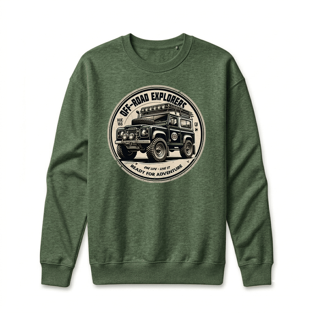 Sweatshirt Land Rover Series - Forest Green Sweatshirt Land Rover Series - Forest Green