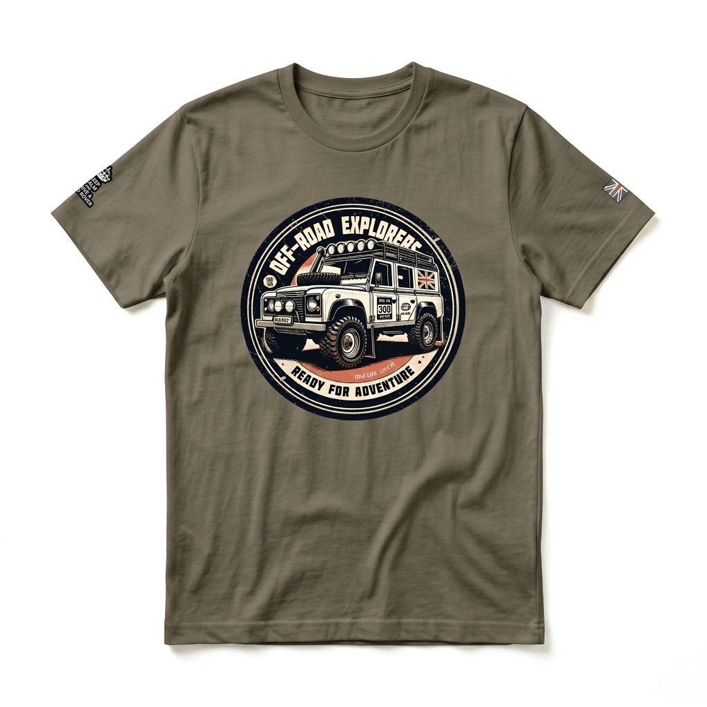 T-shirt Land Rover Defender 110 - Army T-shirt Land Rover Defender 110 - Army