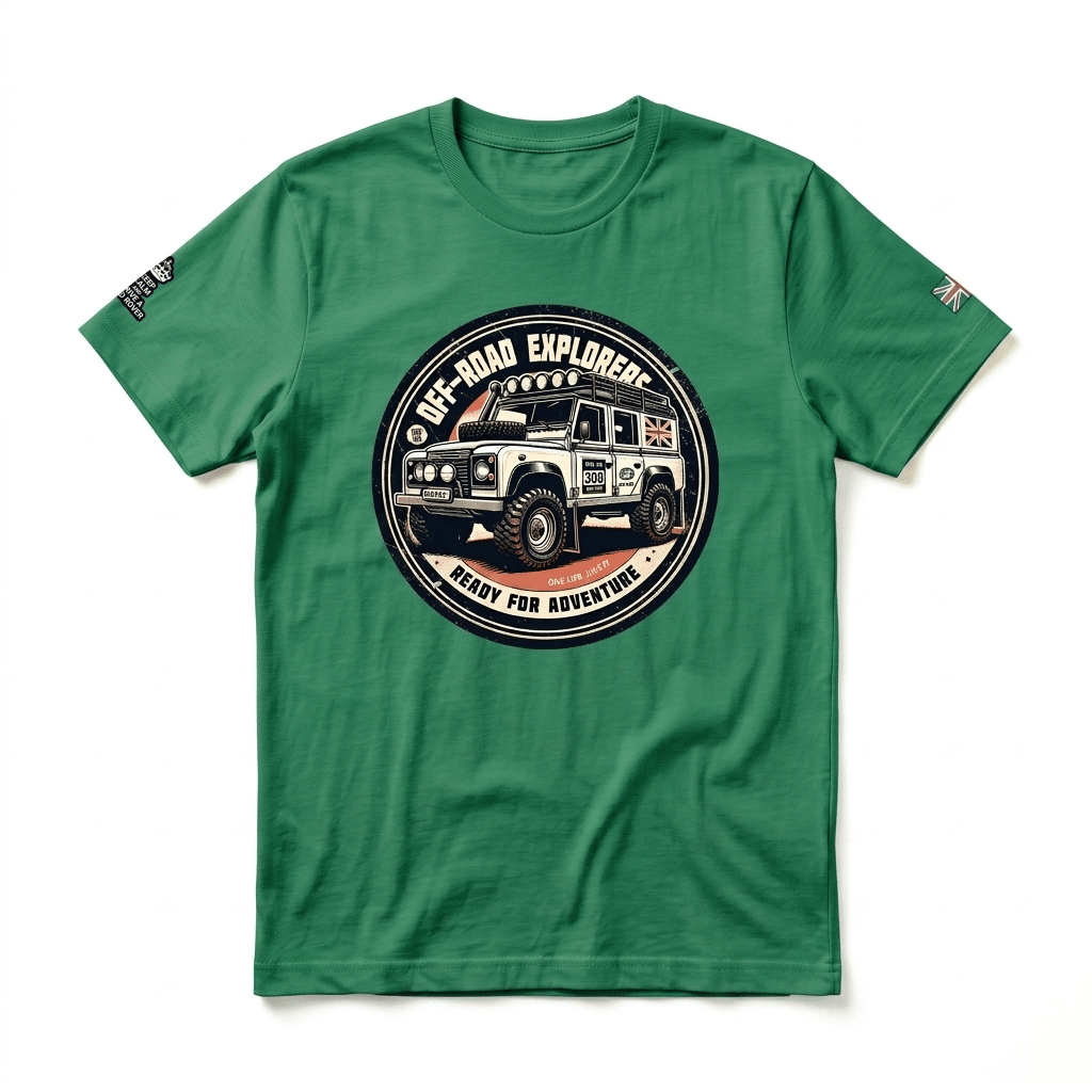 T-shirt Land Rover Defender 110 - Kelly T-shirt Land Rover Defender 110 - Kelly