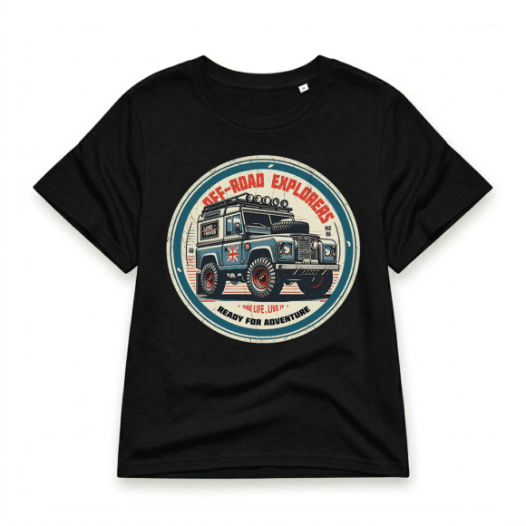T-shirt Land Rover Series - Black