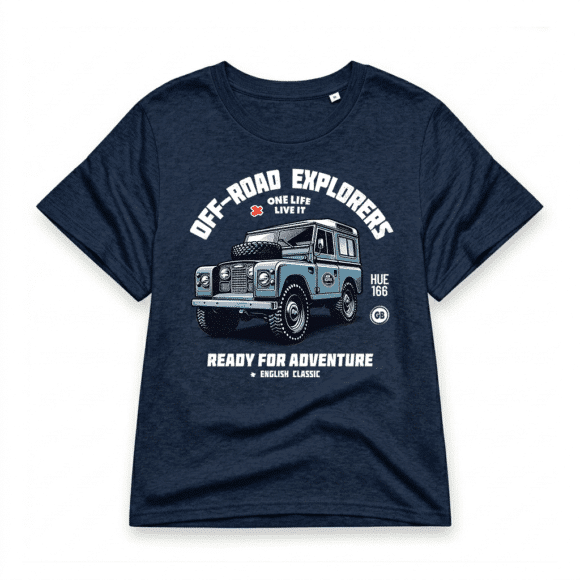 T-shirt Land Rover Series - French Navy