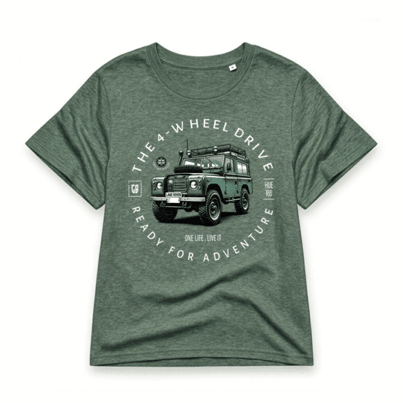 T-shirt Land Rover Series - Green-Bay