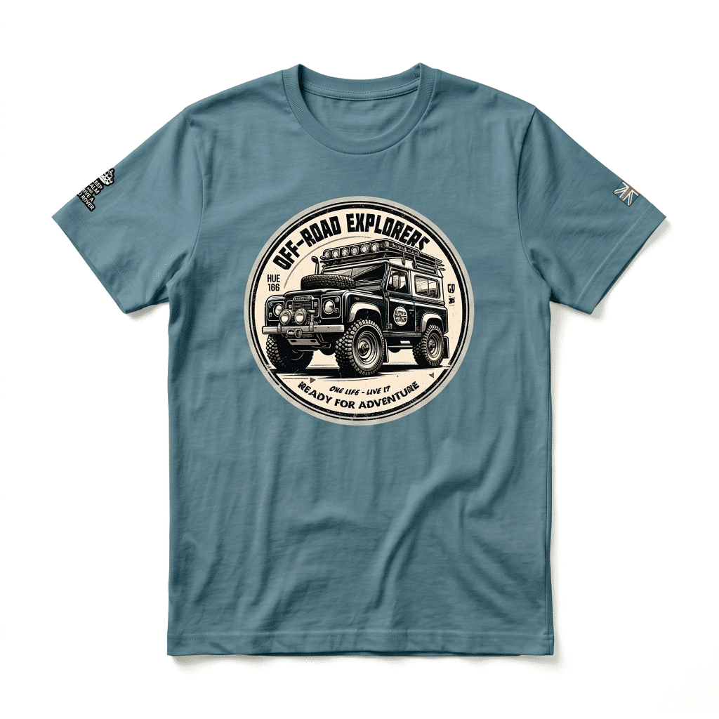T-shirt Land Rover Series - Heather Deep Teal T-shirt Land Rover Series - Heather Deep Teal