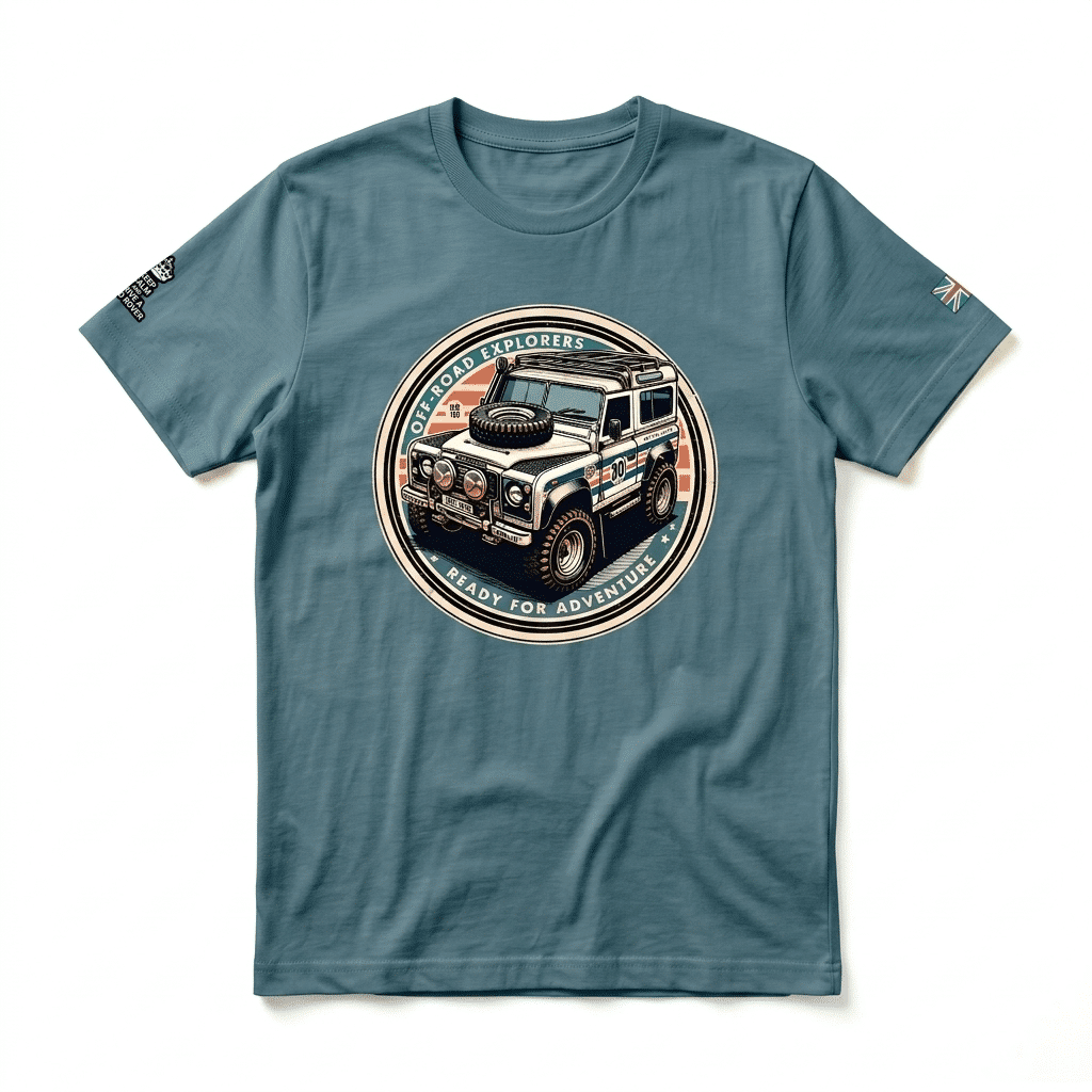 T-shirt Land Rover Series - Heather Deep Teal T-shirt Land Rover Series - Heather Deep Teal