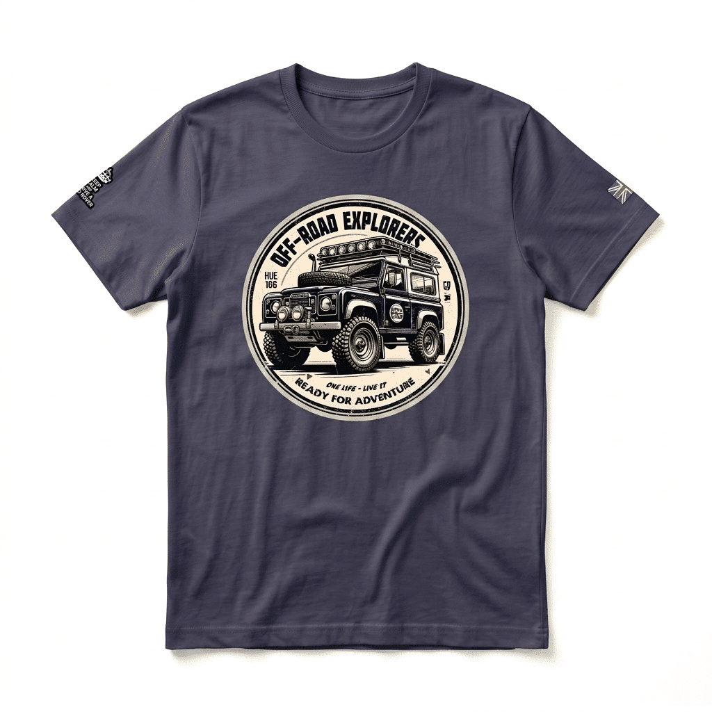 T-shirt Land Rover Series - Heather Midnight Navy T-shirt Land Rover Series - Heather Midnight Navy