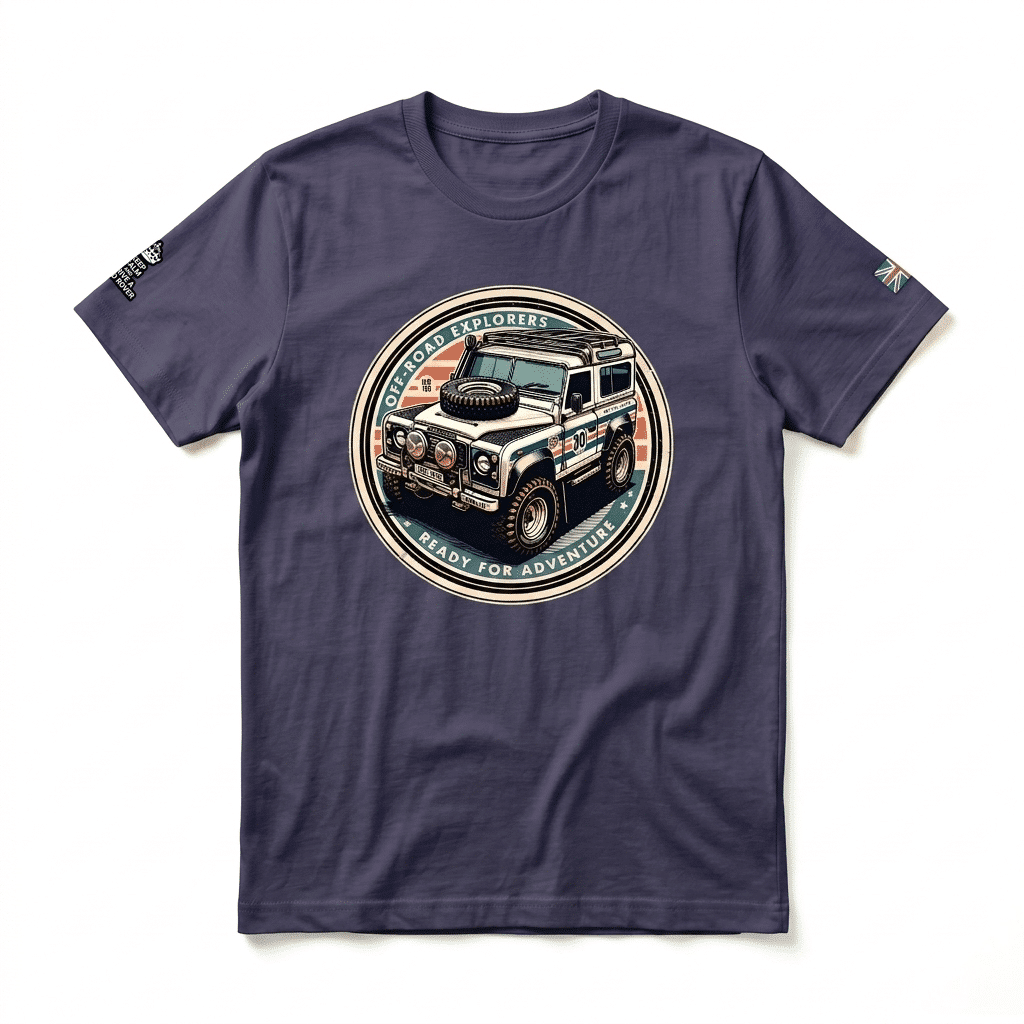 T-shirt Land Rover Series - Heather Midnight Navy T-shirt Land Rover Series - Heather Midnight Navy