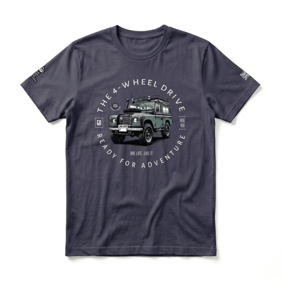 T-shirt Land Rover Series - Heather Midnight Navy