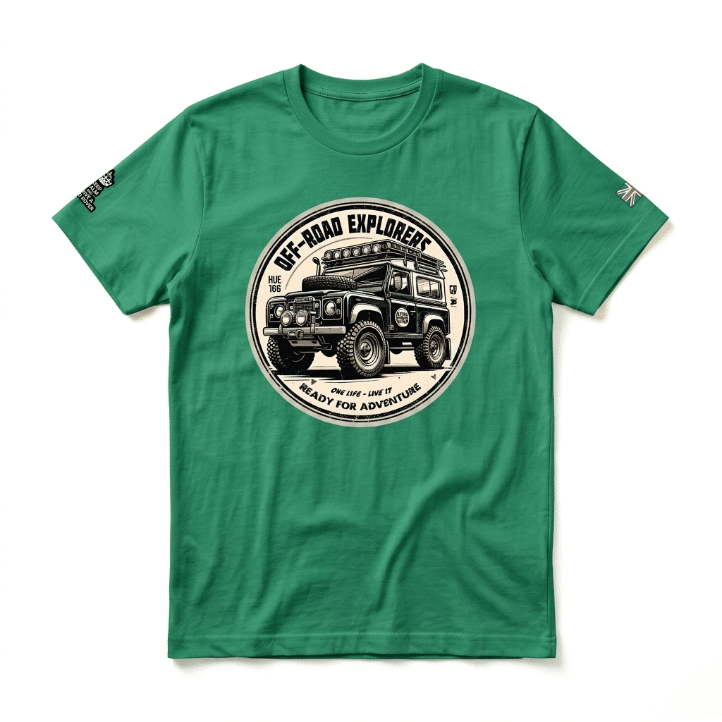 T-shirt Land Rover Series - Kelly T-shirt Land Rover Series - Kelly