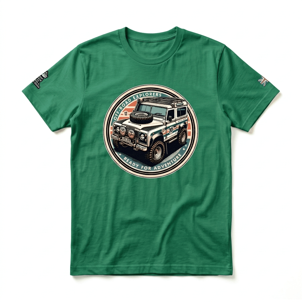 T-shirt Land Rover Series - Kelly T-shirt Land Rover Series - Kelly