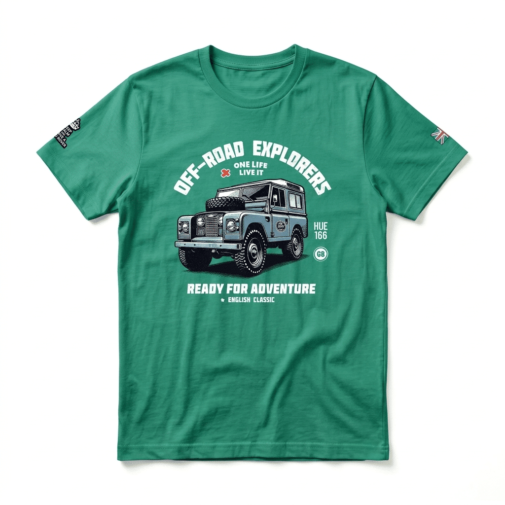 T-shirt Land Rover Series - Kelly T-shirt Land Rover Series - Kelly