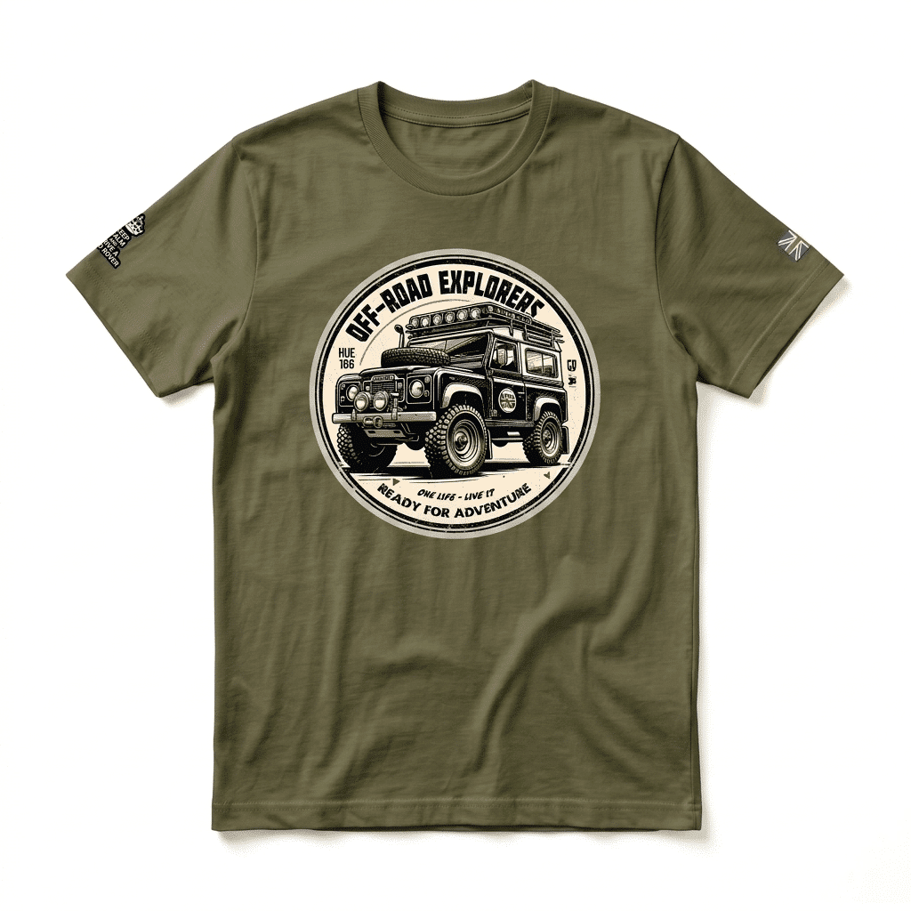 T-shirt Land Rover Series - Military Green T-shirt Land Rover Series - Military Green