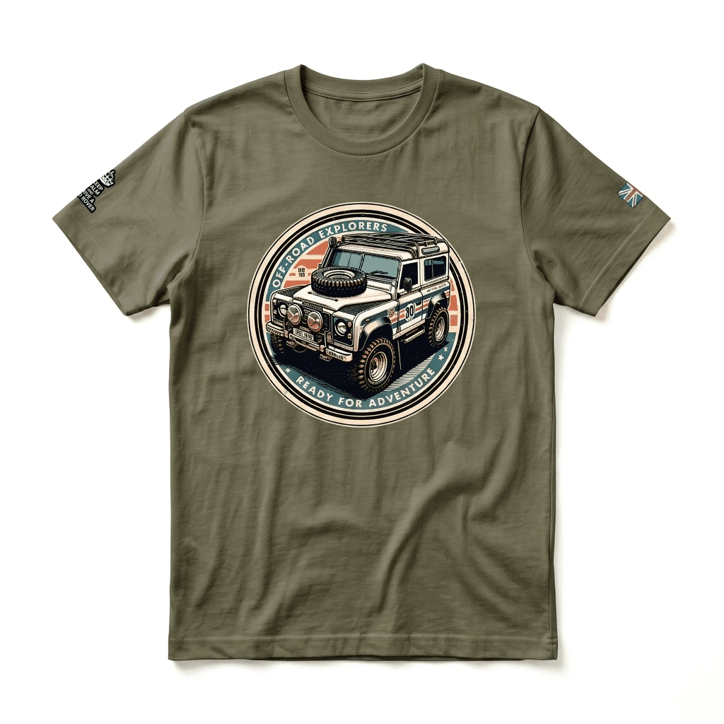 T-shirt Land Rover Series - Military Green T-shirt Land Rover Series - Military Green